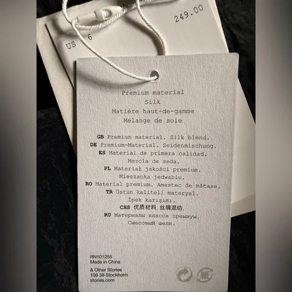 Rejina Pyo Little Black Silk Dress NWT 06 - Picture 8 of 8